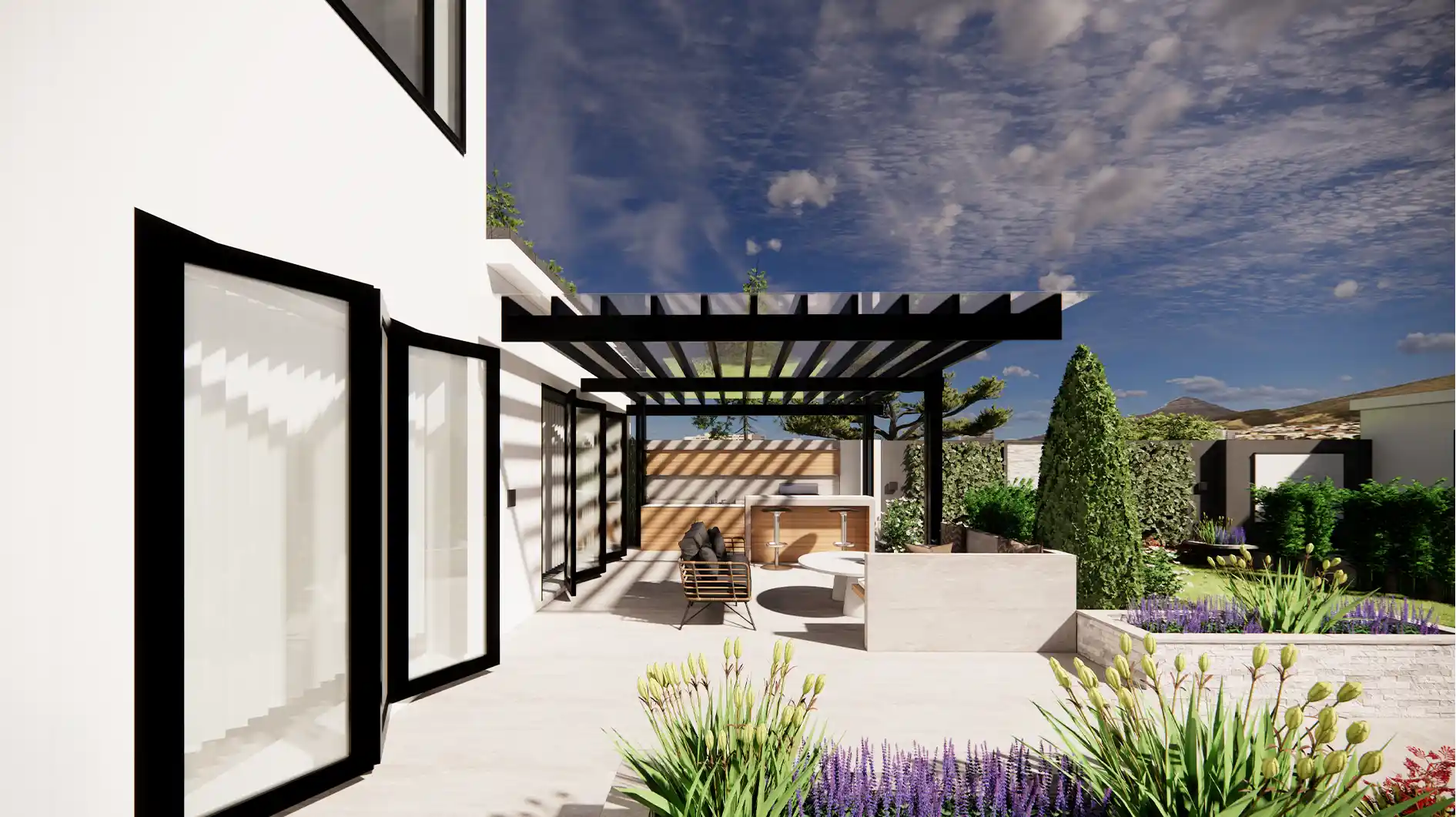 Ashburton Avenue, Ilford — Exterior Landscaping & Garden Design interior design London by Interior Studio Ltd — image 1