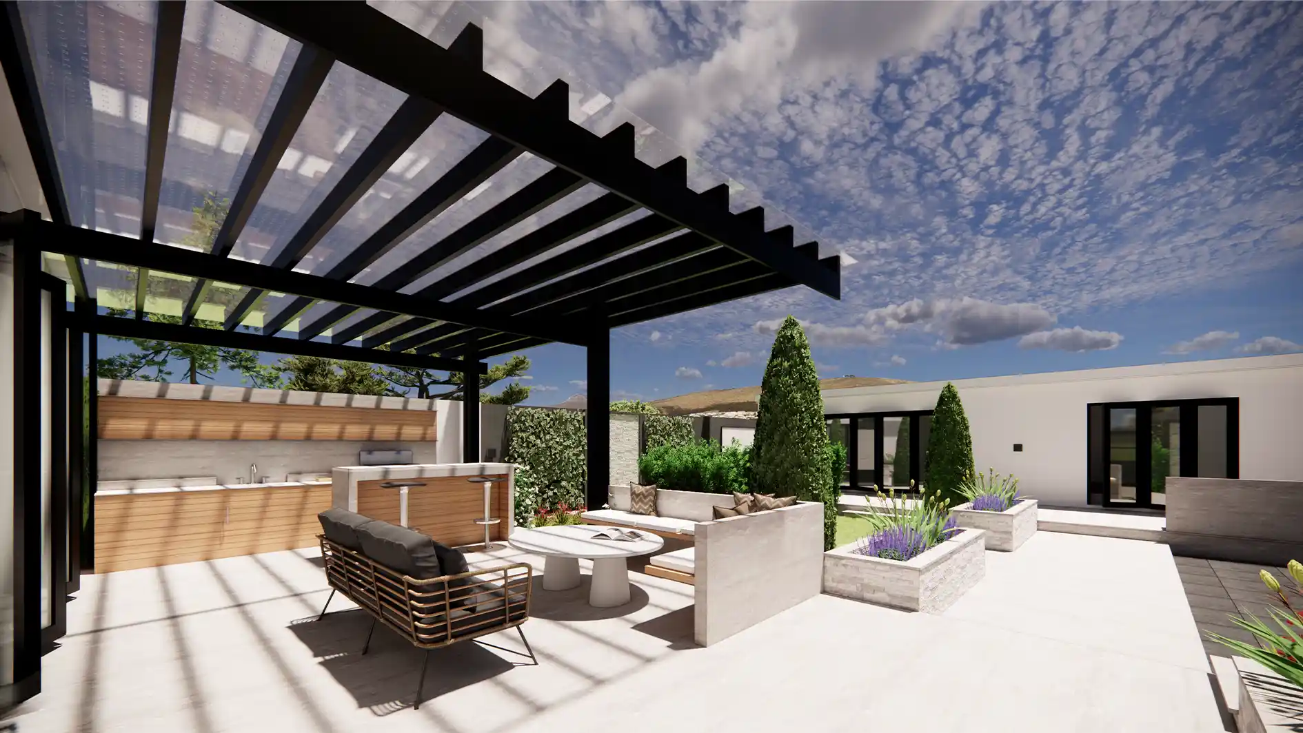 Ashburton Avenue, Ilford — Exterior Landscaping & Garden Design interior design London by Interior Studio Ltd — image 2