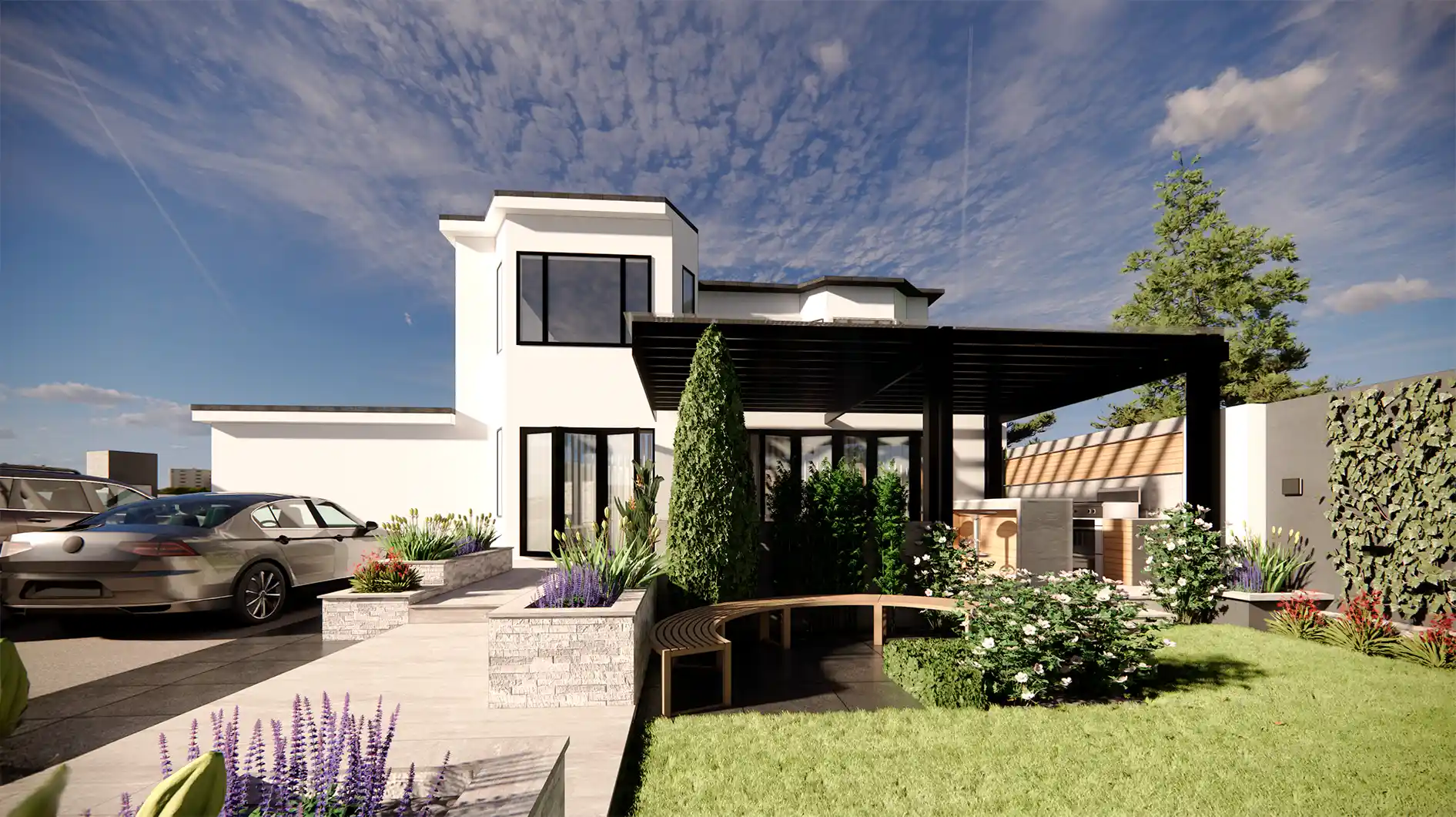 Ashburton Avenue, Ilford — Exterior Landscaping & Garden Design interior design London by Interior Studio Ltd — image 5