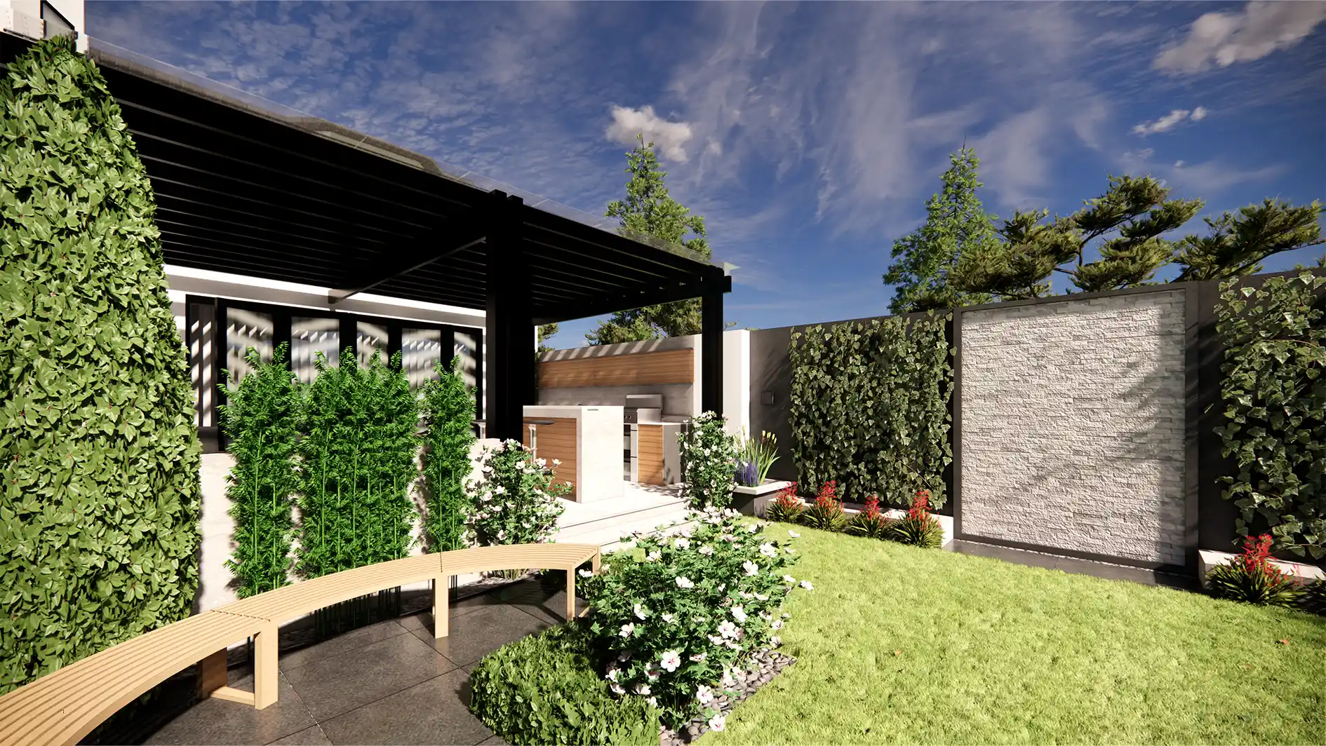 Ashburton Avenue, Ilford — Exterior Landscaping & Garden Design interior design London by Interior Studio Ltd — image 9