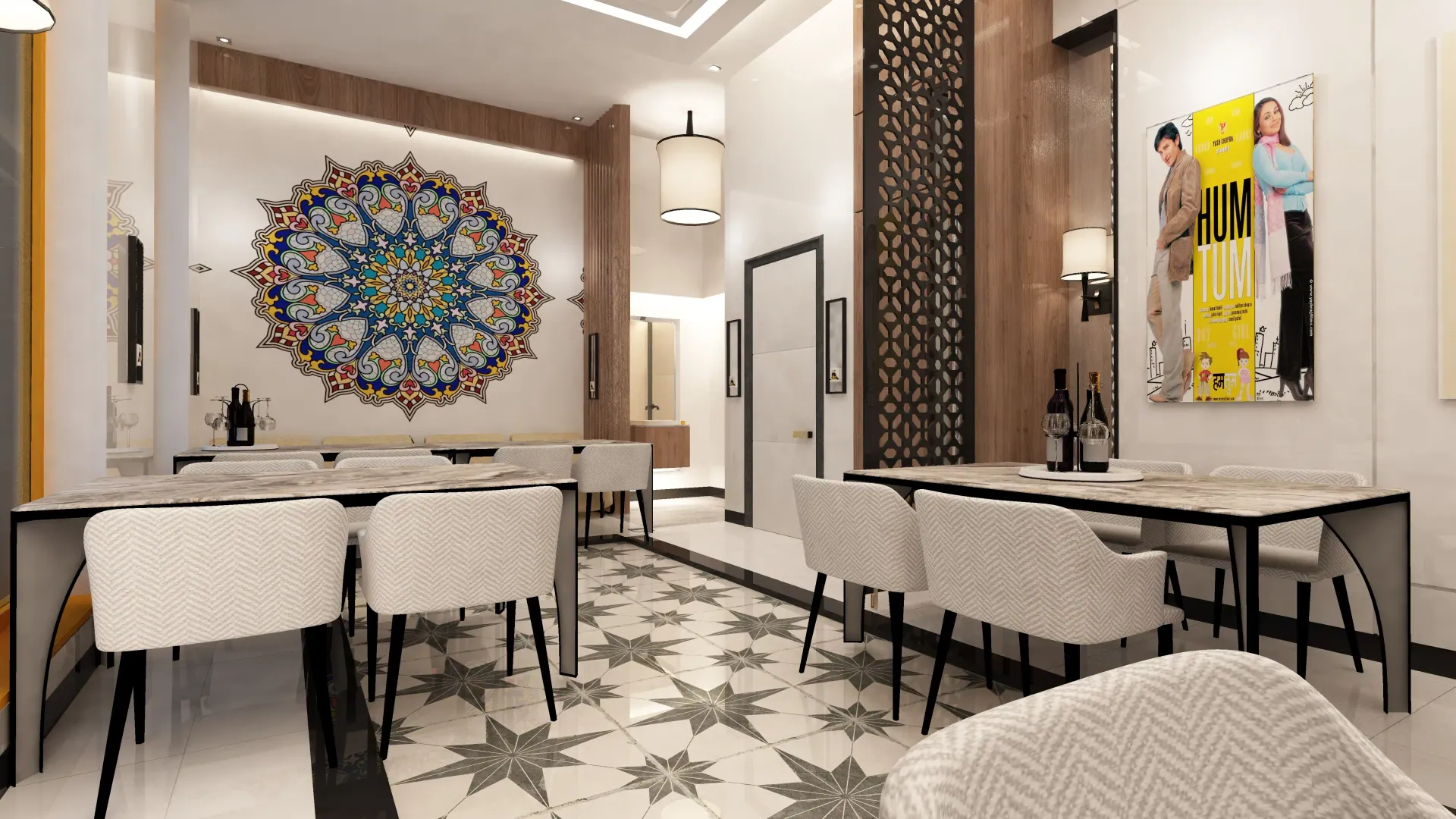 Dhoom Restaurant,  London interior design London by Interior Studio Ltd — image 11