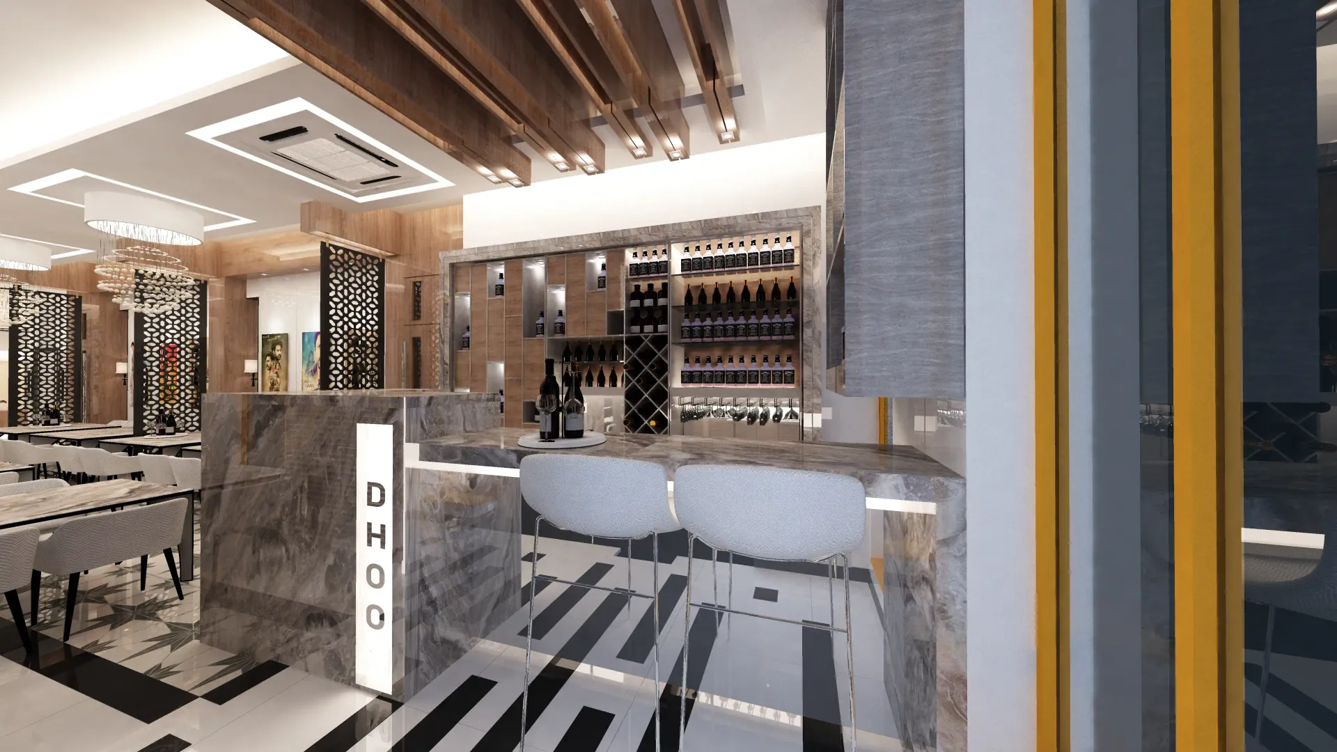 Dhoom Restaurant,  London interior design London by Interior Studio Ltd — image 6